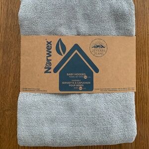 Norwex Baby Hooded Towel Set & Matching Bib Set